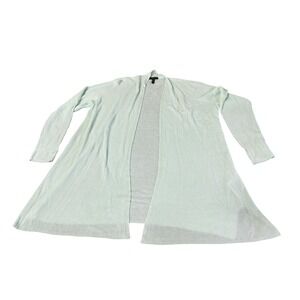 Eileen Fisher Cardigan Women's 2XL Light Green Tencel Open Front Lightweight